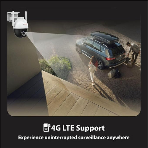 CP PLUS 3MP 4G SIM-Based Wireless Security Outdoor CCTV Camera for Home | CTC Cyber Secure Tech | Human Detection | Motion Alerts | IR Night Vision 30M | SD Card Recording | EZ-S35T