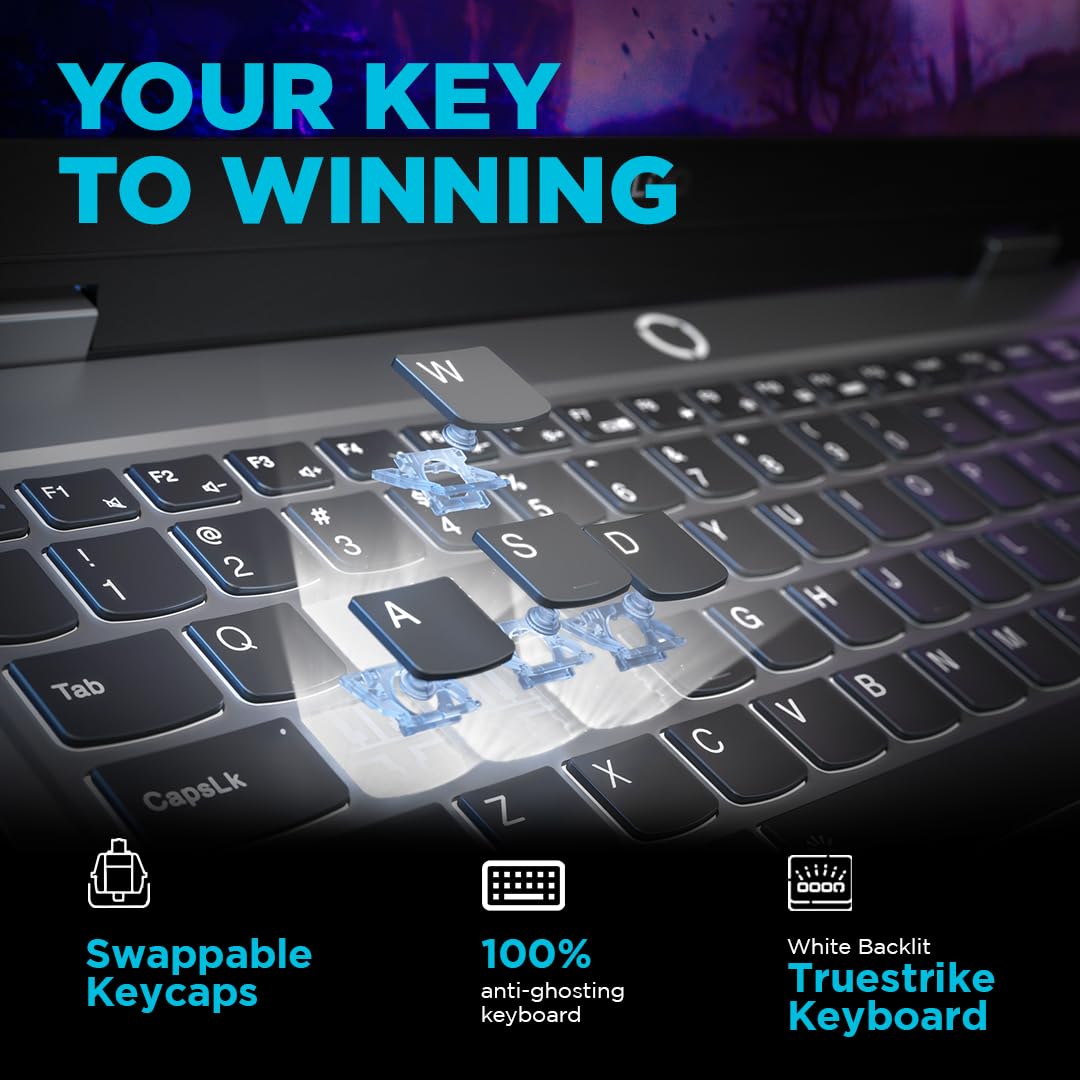 Lenovo LOQ 2024, 12th Gen Intel Core i5 12450HX, RTX 3050-6GB, 16GB RAM, 512GB SSD, FHD, 15.6"/39.6cm, 144Hz, Windows 11, Office 2024, Grey, 2.4Kg, 83GS00PJIN, 3 Mon. Game Pass, Gaming Laptop